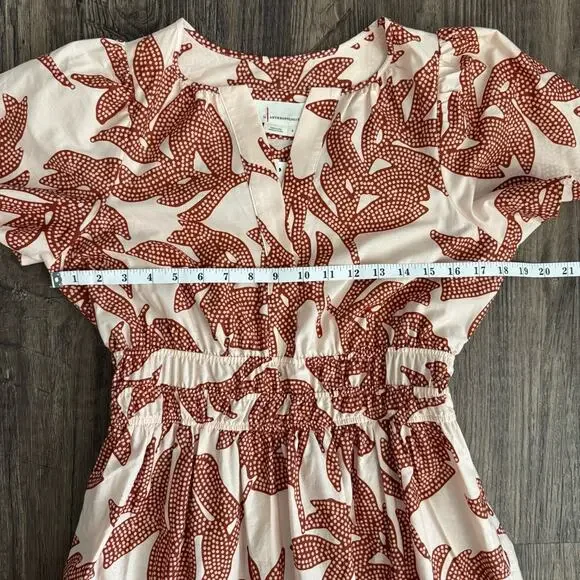 NEW Anthropologie Somerset Maxi Dress in Neutral Floral Dot Size Small - Picture 11 of 15